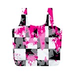 Pink Star Splatter Full Print Recycle Bag (M)