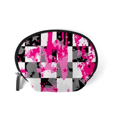 Pink Star Splatter Accessory Pouch (Small) from ArtsNow.com Back