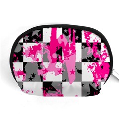 Pink Star Splatter Accessory Pouch (Medium) from ArtsNow.com Front