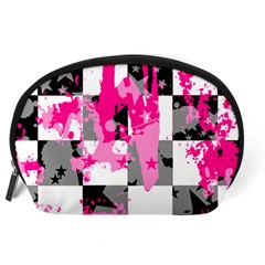 Pink Star Splatter Accessory Pouch (Large) from ArtsNow.com Back