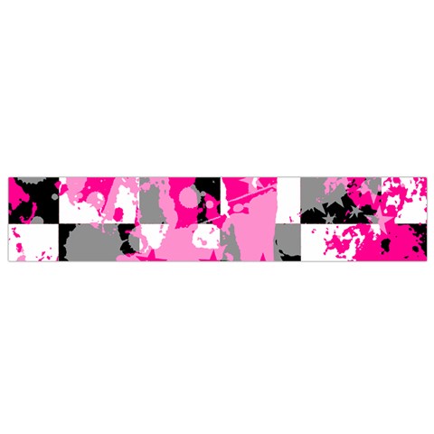 Pink Star Splatter Small Flano Scarf from ArtsNow.com Front