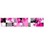 Pink Star Splatter Small Flano Scarf