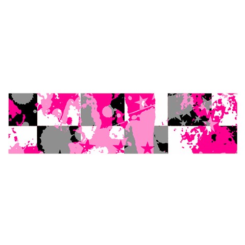 Pink Star Splatter Satin Scarf (Oblong) from ArtsNow.com Front