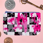 Pink Star Splatter Large Coin Purse