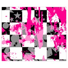 Pink Star Splatter Medium Tote Bag from ArtsNow.com Back