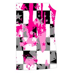 Pink Star Splatter Women s Button Up Vest from ArtsNow.com Front Left