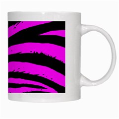 Pink Zebra White Mug from ArtsNow.com Right