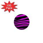 Pink Zebra 1  Mini Magnet (100 pack) 
