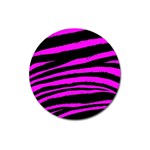 Pink Zebra Magnet 3  (Round)
