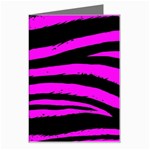 Pink Zebra Greeting Card