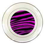 Pink Zebra Porcelain Plate