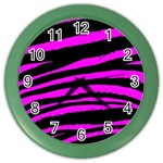 Pink Zebra Color Wall Clock