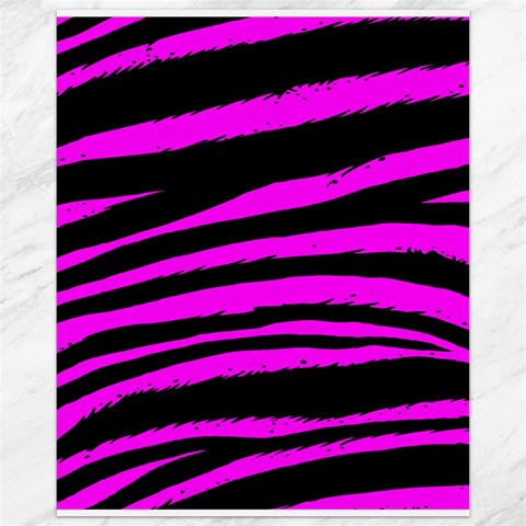Pink Zebra Canvas 11  x 14  from ArtsNow.com 10.95 x13.48  Canvas - 1