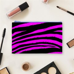 Pink Zebra Cosmetic Bag (Medium) from ArtsNow.com Front