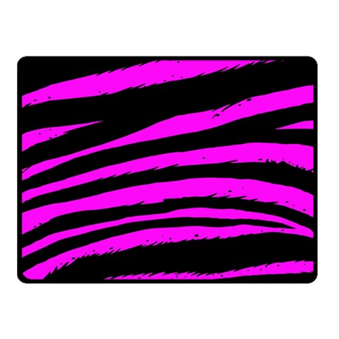 Pink Zebra Fleece Blanket (Small) from ArtsNow.com 50 x40  Blanket Front