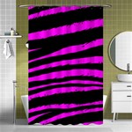 Pink Zebra Shower Curtain 48  x 72  (Small)