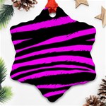 Pink Zebra Ornament (Snowflake)