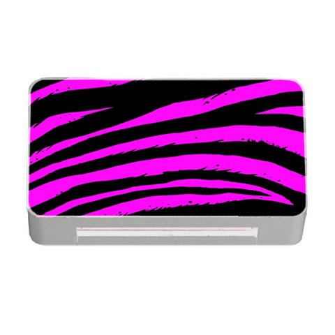 Pink Zebra Memory Card Reader with CF from ArtsNow.com Front