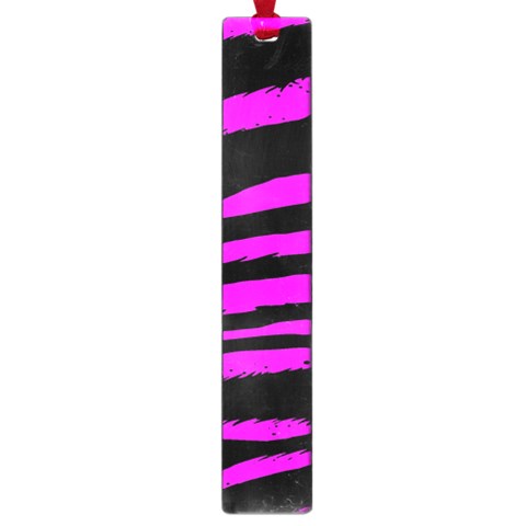 Pink Zebra Large Book Mark from ArtsNow.com Front