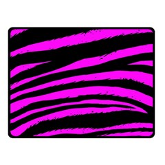 Pink Zebra Double Sided Fleece Blanket (Small) from ArtsNow.com 45 x34  Blanket Back