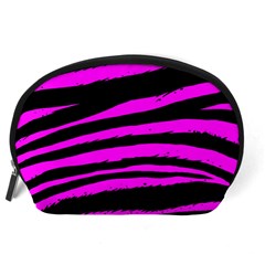 Pink Zebra Accessory Pouch (Large) from ArtsNow.com Back