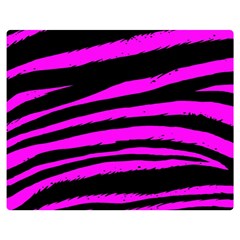 Pink Zebra Double Sided Flano Blanket (Medium) from ArtsNow.com 60 x50  Blanket Front