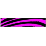 Pink Zebra Large Flano Scarf 