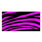 Pink Zebra Satin Shawl