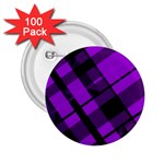 Purple Plaid 2.25  Button (100 pack)