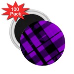 Purple Plaid 2.25  Magnet (100 pack) 