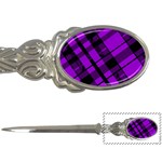 Purple Plaid Letter Opener