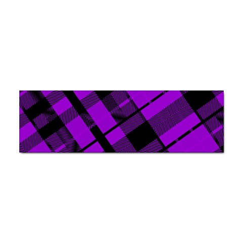 Purple Plaid Sticker Bumper (100 pack) from ArtsNow.com Front