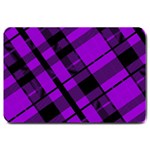Purple Plaid Large Doormat