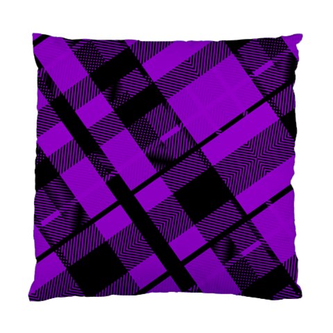 Purple Plaid Standard Cushion Case (One Side) from ArtsNow.com Front
