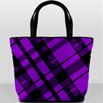 Purple Plaid Bucket Bag