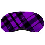 Purple Plaid Sleeping Mask