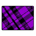 Purple Plaid Fleece Blanket (Small)