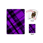 Purple Plaid Playing Cards Single Design (Mini)