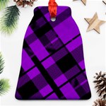 Purple Plaid Ornament (Bell)