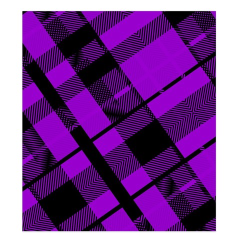 Purple Plaid Duvet Cover Double Side (King Size) from ArtsNow.com Front