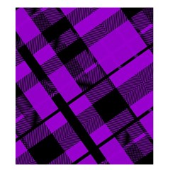 Purple Plaid Duvet Cover Double Side (King Size) from ArtsNow.com Back