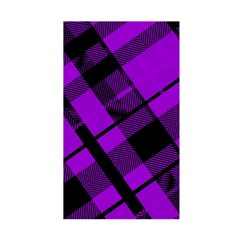 Purple Plaid Duvet Cover Double Side (Single Size) from ArtsNow.com Back
