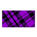 Purple Plaid Satin Wrap