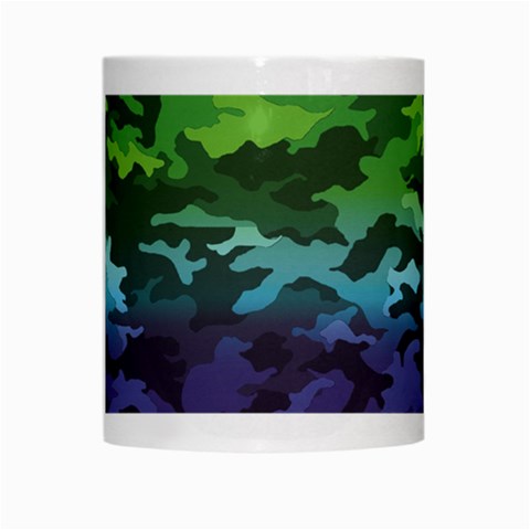 Rainbow Camouflage White Mug from ArtsNow.com Center