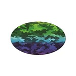 Rainbow Camouflage Sticker (Oval)
