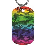 Rainbow Camouflage Dog Tag (One Side)