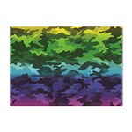 Rainbow Camouflage Sticker A4 (100 pack)