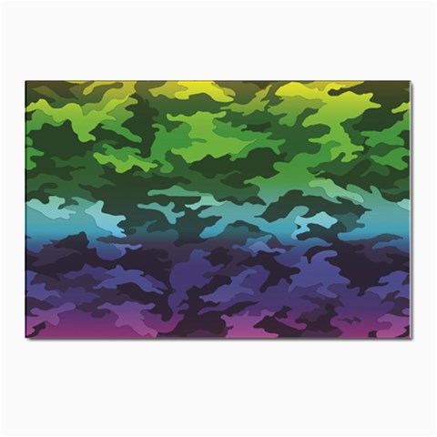 Rainbow Camouflage Postcards 5  x 7  (Pkg of 10) from ArtsNow.com Front