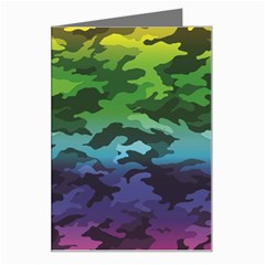 Rainbow Camouflage Greeting Card from ArtsNow.com Left