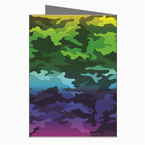 Rainbow Camouflage Greeting Card from ArtsNow.com Right